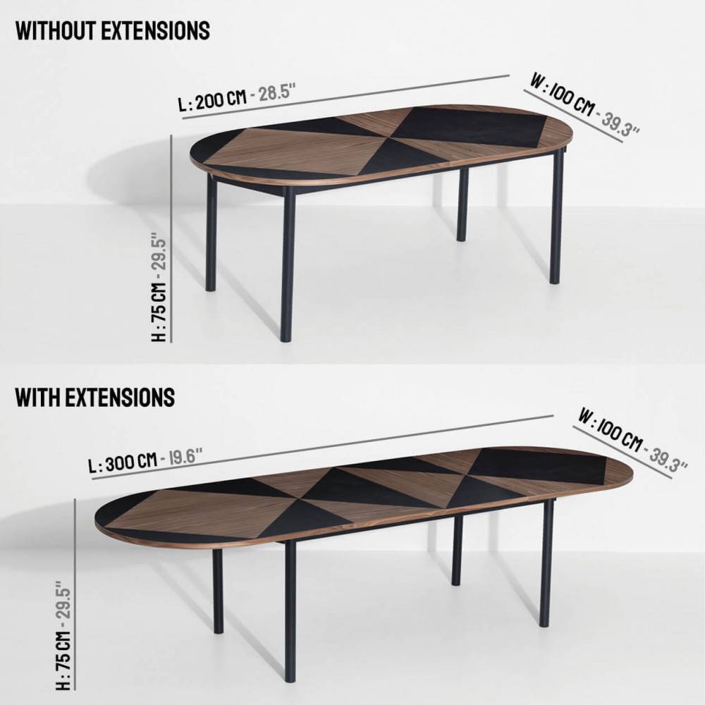 Table extensible Altacorte Tondo West - Tables extensibles