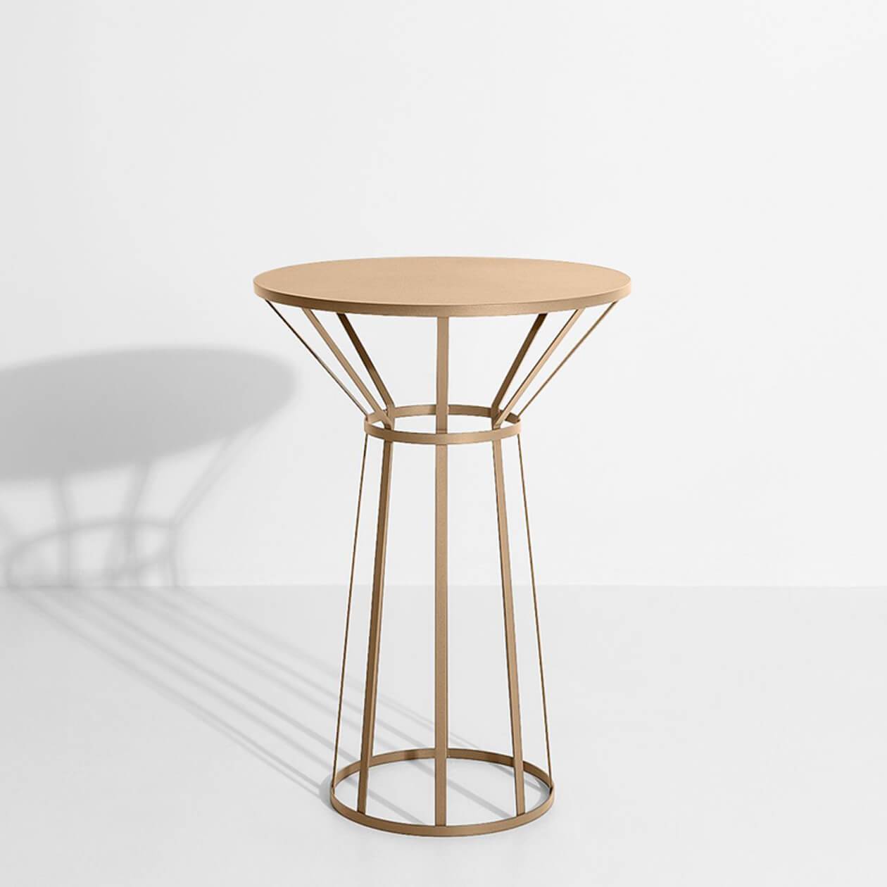 Bistrot or pedestal table gold HOLLO - Petite Friture