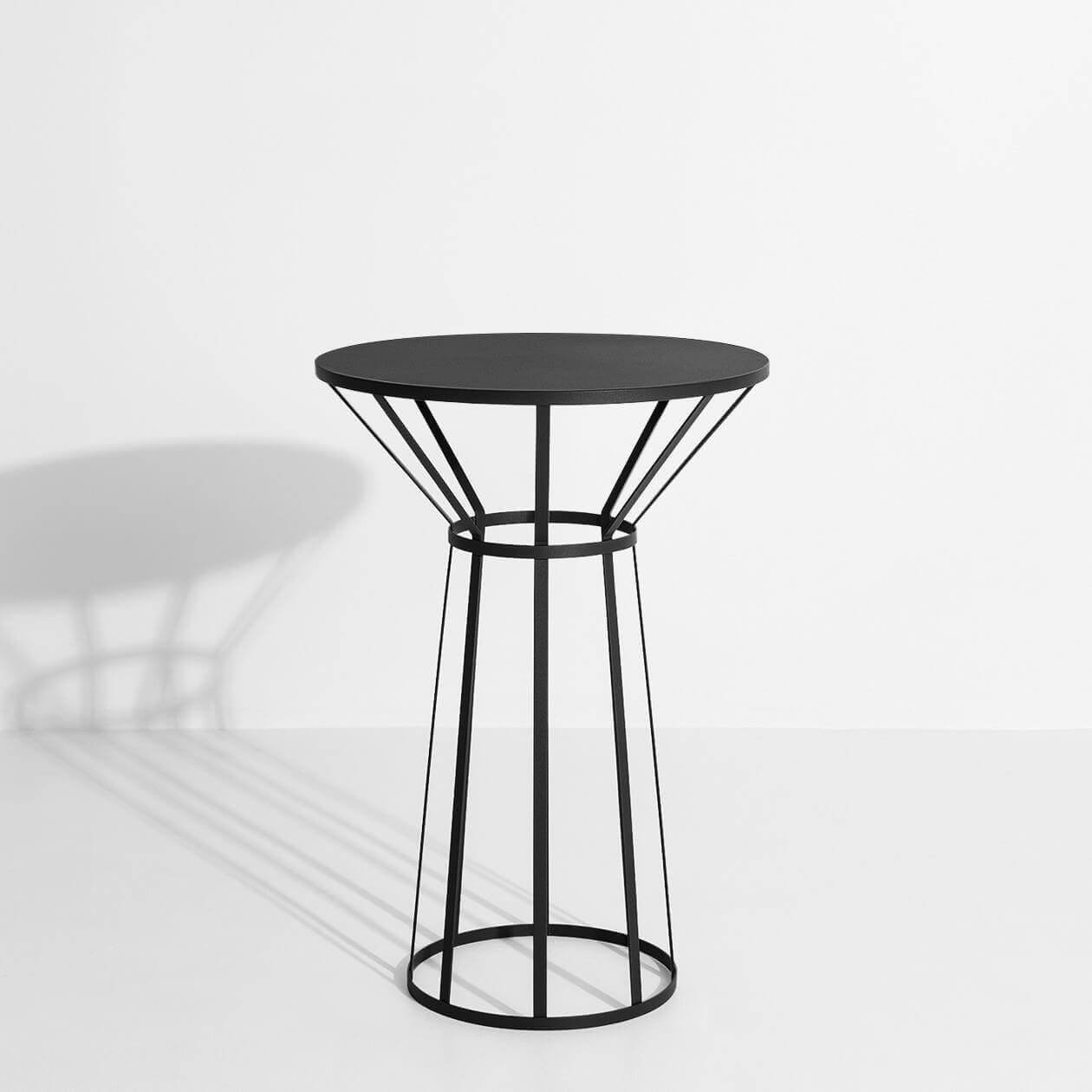 Bistrot or pedestal table black HOLLO - Petite Friture