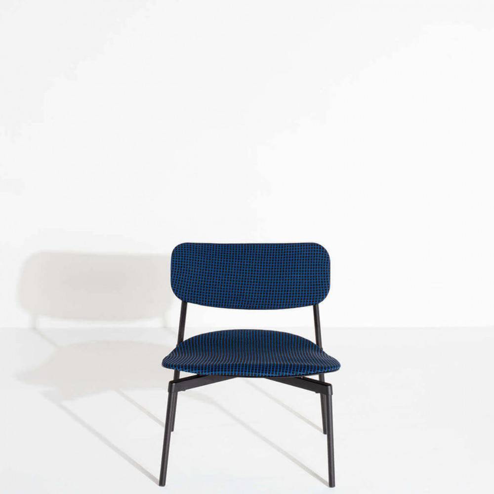 Lounge-armchair-Fromme-Soft-black-blue-Petite-Friture-Tom-Chung