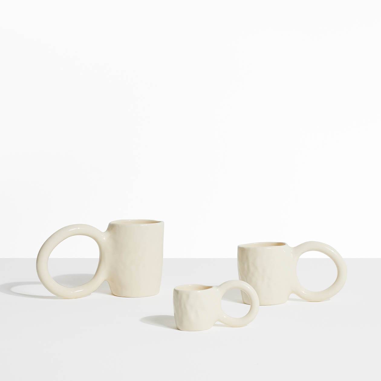 Tasse expresso et mug design Donut Vanille - Petite Friture